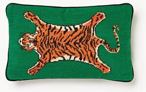 Cuscino decorativo in lana fatto a mano Tiger