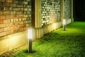 Serie di illuminazione per esterni lampada da terra in acciaio inox piccola