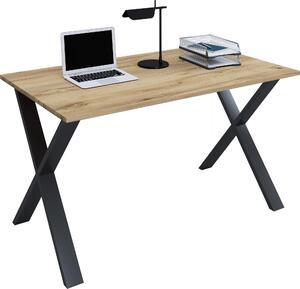 Scrivania, 160 x 80 cm, scrivania per computer con struttura in metallo, scrivania da ufficio per casa e studio - Lona X