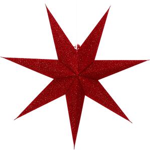 Stella pieghevole di carta illuminata dell'Avvento, stella di Natale 60 cm - Siddharta Red, rosso, stella decorazione finestra