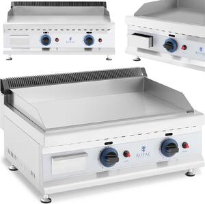 Expondo Royal Catering Grill a gas doppio - 60 x 40 cm - liscio - 2 x 3.100 W - gas naturale - 20 mbar
