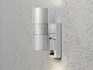 Applique da esterno LED Up-Down per illuminazione di facciate con sensore di movimento, argento
