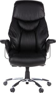 Hjh OFFICE Poltrona direzionale PRADO Sedia da ufficio ergonomica con braccioli in pelle Sedia girevole per ufficio, casa