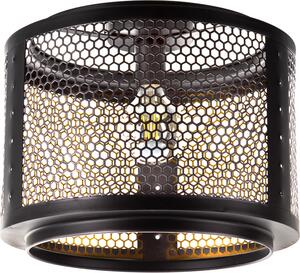 NOWA plafoniera in metallo nero, 1x