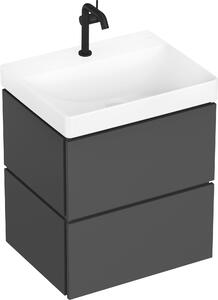 Hansgrohe Xilesa E Meuble sous-lavabo pour lavabos, 2 tiroirs PushOpen, 580x470x620mm, 54293760, 54293760