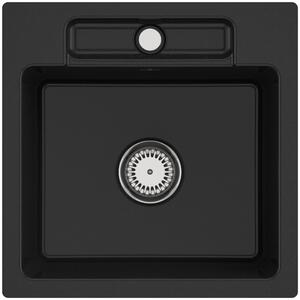 Lavello da incasso V&B Siluet 50 S Flat con scarico, a comando manuale, cromite