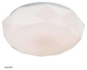 Nino Leuchten LED plafoniera Diamond plastica bianco-diamante 63251807