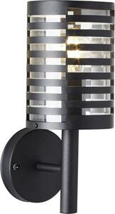 Lampada BRILLIANT, applique da esterno Venlo nero opaco, acciaio inox/plastica, 1x A60, E27, 40W, lampade standard (non incluse)
