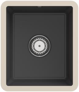 Villeroy & Boch Subway 45 - Lavello in Vetroceramica 38x44 cm, CeramicPlus, grafite 332401i4