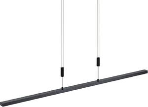 Lindby Lampada a sospensione LED Arneja, nera, CCT, regolabile in altezza
