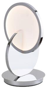 Lampada da tavolo a LED Assana in metallo cromato/opale L:15cm H:28cm con interruttore a cavo