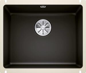 Lavello in Vetroceramica Blanco SUBLINE 500-U 456 x 530 mm nero 523740