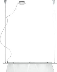 Lampada a sospensione in vetro, lunghezza 70 cm XIMENA