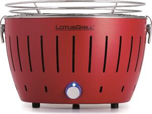 LotusGrill S Small G280 Griglia da tavolo a carbonella rosso fuoco a bassa emissione di fumo con connessione USB
