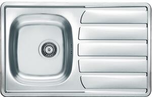 Lavello in acciaio inox ALVEUS Zoom 20 Natur 790x500x0,6 mm 1098938