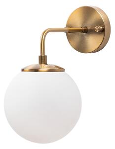 Lampada da parete in bianco e bronzo ø 15 cm Viran - Opviq lights