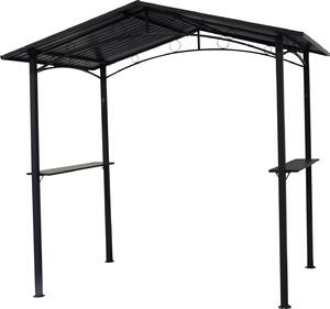 DEGAMO Gazebo barbecue Gazebo da giardino TOULOUSE, struttura e tetto in metallo grigio scuro