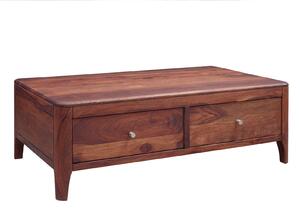 MASSIVMOEBEL24 | tavolino da salotto in legno di Sheesham / palissandro 120x70x40 noce oliato BROOKLYN #12