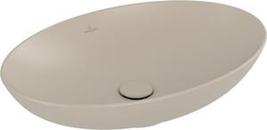 Villeroy & Boch Loop&Friends - Lavabo da appoggio, 620x420 mm, con sfioratore, CeramicPlus, Almond 4A4800AM