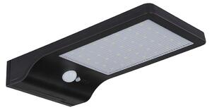 Lampada solare a LED, applique da parete, grado di protezione IP44, sensore di movimento, larghezza 11 cm