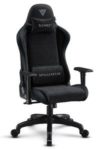 Sense7 Spellcaster FUKU sedia da gioco, poltrona da gioco, sedia da ufficio, sedia da scrivania ergonomica, sedia girevole 120 kg, nero