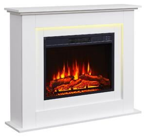 Camino elettrico da appoggio BALDERIA Finn – Potenza termica fino a 2000 W, bianco