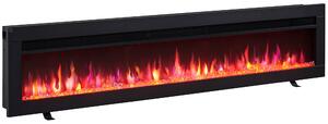 Camino elettrico da incasso BALDERIA Agnes 60 – Potenza termica fino a 1800 W, nero