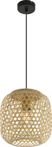 Lampada a sospensione, vimini di bambù, naturale, 23 cm