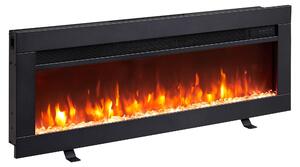 Caminetto elettrico da incasso BALDERIA Agnes 36 – Potenza termica fino a 1800 W, nero