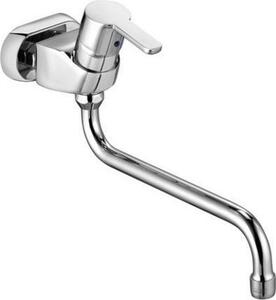 Kludi LOGO NEO special Miscelatore monocomando per lavello a parete 45 mm sfalsato, cromo