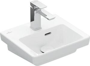 Lavabo da appoggio Villeroy & Boch Subway 3.0, diametro 37 cm, con 1 foro per rubinetto e con troppofilo