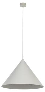 Lampada a sospensione in metallo Ø 50 cm H: max. 170 cm Beige E27 lampada a sospensione rotonda retrò