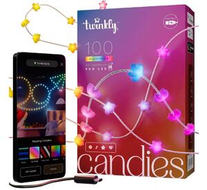 Twinkly TWKS100RGB-T - LED RGB Dimmerabile Catena natalizia 100xLED 8 m USB Wi-Fi