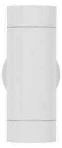 Applique Cilindrica Bidirezionale, IP65, 2xGU10, Bianca Colore Bianco