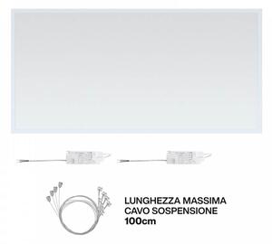 Pannello LED a Sospensione 120x60 88W BACKLIGHT, 130lm/W, UGR19 - PHILIPS CertaDrive Colore Bianco Caldo 2.700K