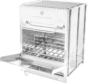 Stufa a legna Stabilotherm Tower 2 Grillkamin - Silber