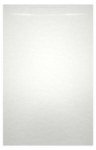 RIHO Isola receveurs de douche rectangulaires, écoulement 90mm, sans pieds, blanc mat, D007007105, D007007105