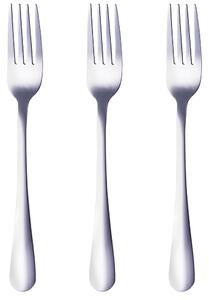 Set 3 forchette in acciaio inossidabile con finitura lucida o opaca 5TH Avenue - Silver