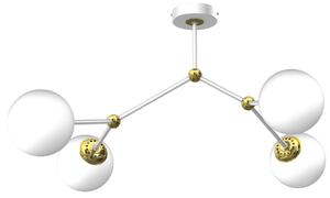 Plafoniera Joy Bianco / Oro 4Xe14 Lampada da soffitto