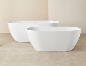 SANYCCES TRENTO Vasca da bagno freestanding in acrilico 170 x 80 x 60 h, bianco opaco