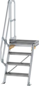 Scala in alluminio con piattaforma 60° 300364