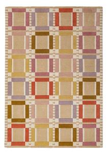 Tappeto di colore naturale in lana tessuto a mano 160x230 cm Quadro Wool – Flair Rugs
