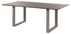 MASSIVMOEBEL24 | tavolo da pranzo in legno di Acacia 180x90x76 marrone laccato SWISS EDGE
