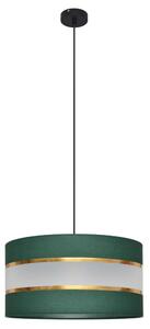 Lampadario a sospensione con filo HELEN 1xE27/60W/230V diametro 40 cm verde/oro
