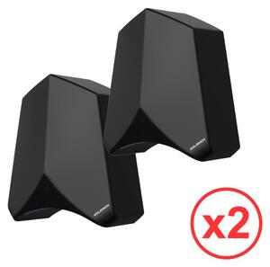 Set di 2 asciugamani elettrici di design con sensore - Neri - PREMIUM - GOLDINOX