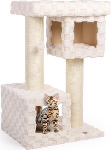 Tiragraffi Clifton · beige · ca. 68 x 58 x 107 cm · Tiragraffi di design con motivo a quadri e nicchie accoglienti