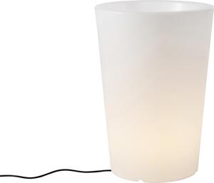 Lampada da esterno bianca da 60 cm con vaso per fiori IP44 Verano