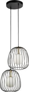 Lampada a sospensione BELL bianco-nero-oro 2xG9x12W in metallo, dimensioni: 120x38x24 cm, IP20, Sigma Lighting