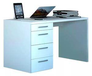 Scrivania da Ufficio 4 Cassetti 110x60x74 cm in Truciolare Nobilitato Bianca