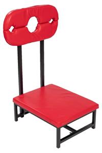 Mobili per attività sessuale, cinghie regolabili, design confortevole, sedia rossa a forma di L